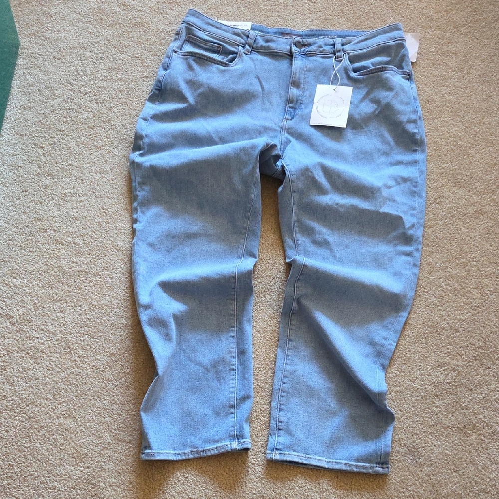 DL1961 Patti Straight Leg Jeans High Rise  Vintage 31" Premium Denim Sz 18W NWT